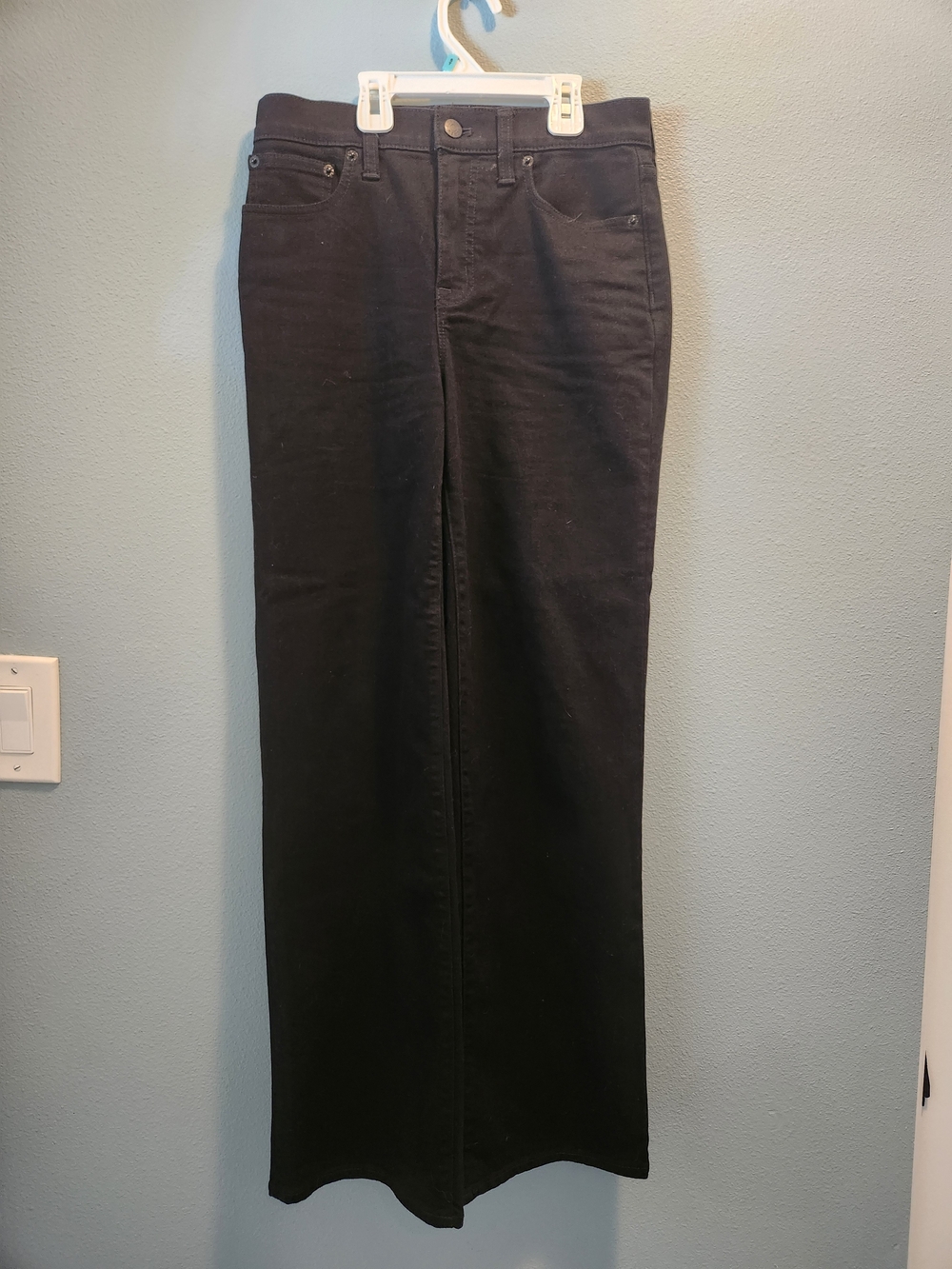 J. Crew Factory Black Wide Leg Jeans